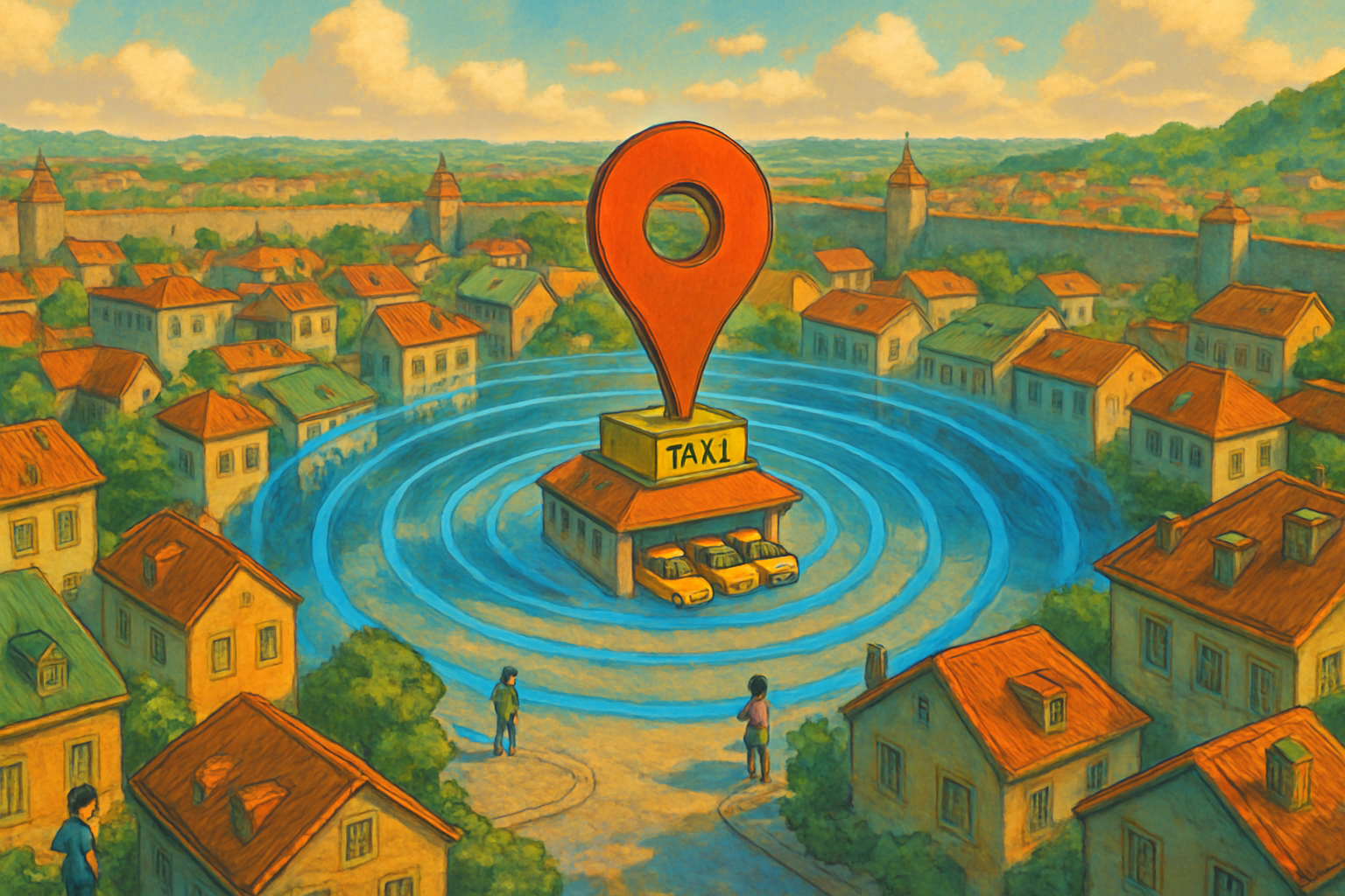 En Yakın Taksi aramalarında görünürlük — taksi durağı merkez ve yayılım