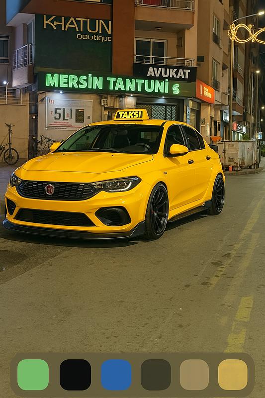 Sivas Taksi, 58T0841 plakalı sarı Honda Civic - Fotoğraf 3
