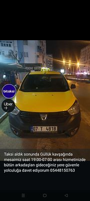 Antalya Taksi, Dacia Lodgy - 07T4818 - Resim 1