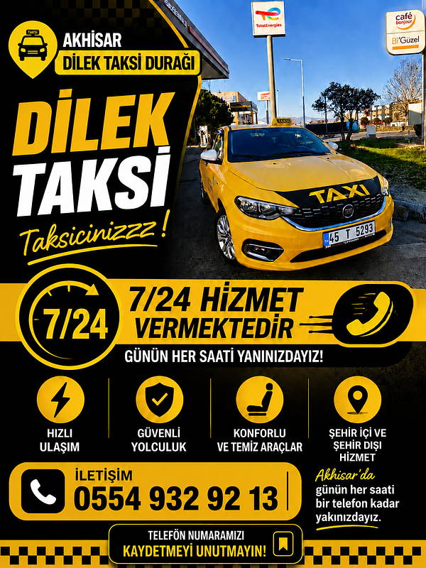 Akhisar Taksi, 45T5293 plakalı sarı Fiat  Egea - Fotoğraf 1
