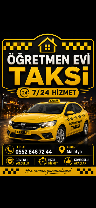 Malatya Taksi, 44T1083 plakalı sarı Dacia Dacter - Fotoğraf 1