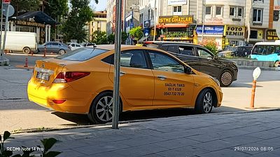 Tusba Taksi, Hyundai  Accent blue  - 65T0328 - Resim 1